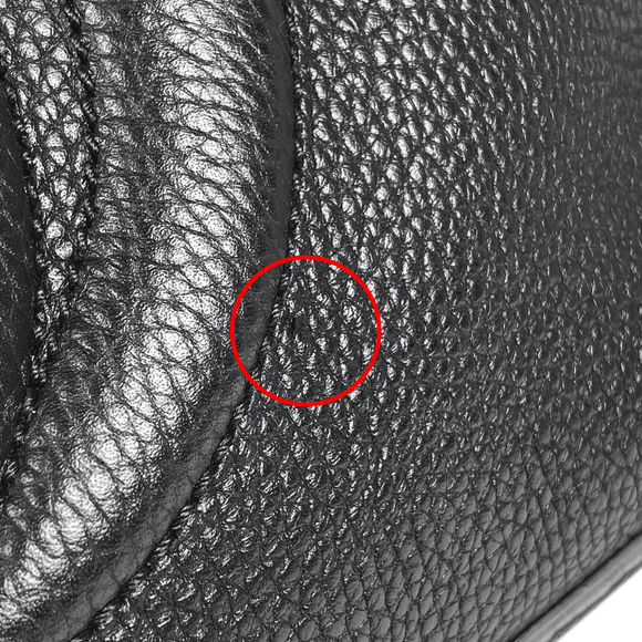 Gucci Soho Handbag 2way Shoulder Bag Interlocking G Fringe Leather Black - Picture 6 of 7